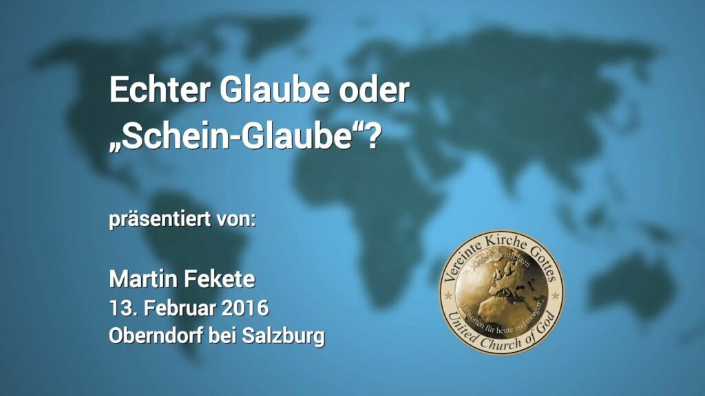 Echter Glaube oder "Schein-Glaube"?
