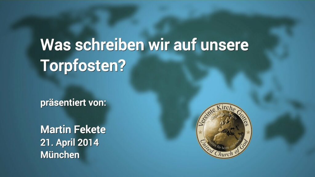 Was schreiben wir auf unsere Torpfosten?