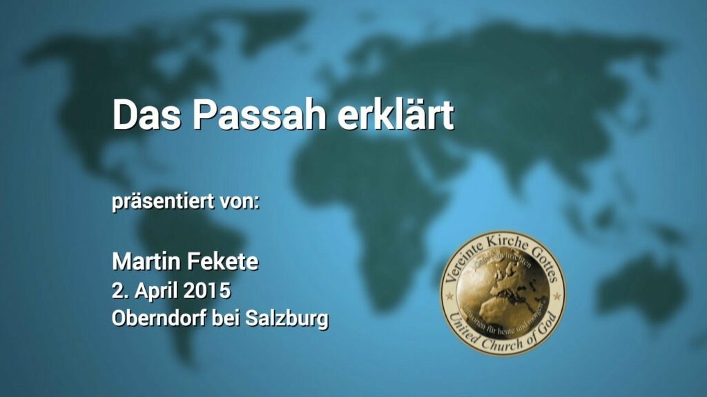 Das Passah erklärt