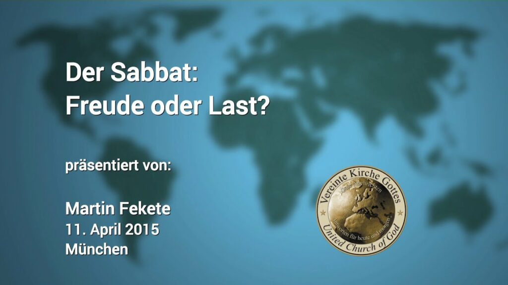 Der Sabbat: Freude oder Last?