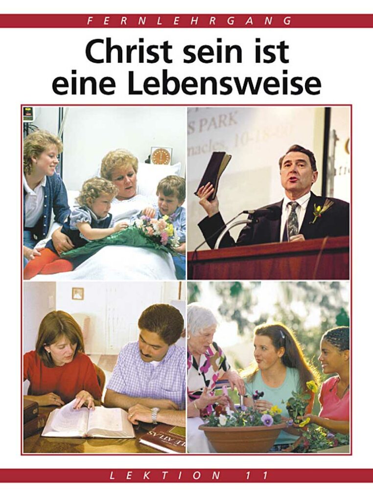 Christ sein ist eine Lebensweise