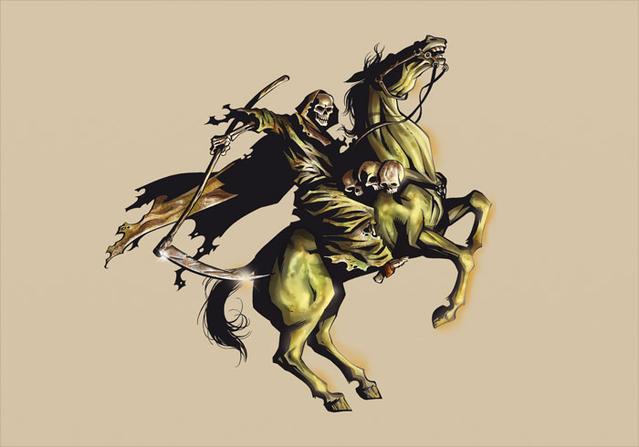 Der vierte Apokalyptische Reiter: Das fahle Pferd