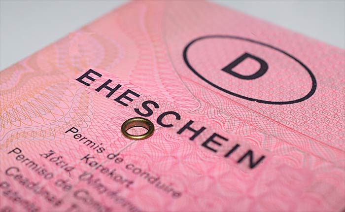 Ehemänner: Haben Sie Ihren "Eheschein"?