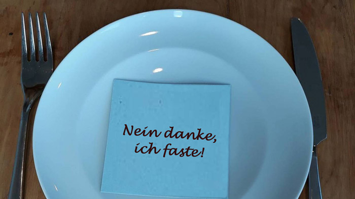 "Und wenn ihr fastet"