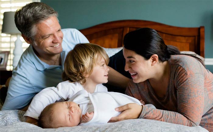 Glück im Familienleben