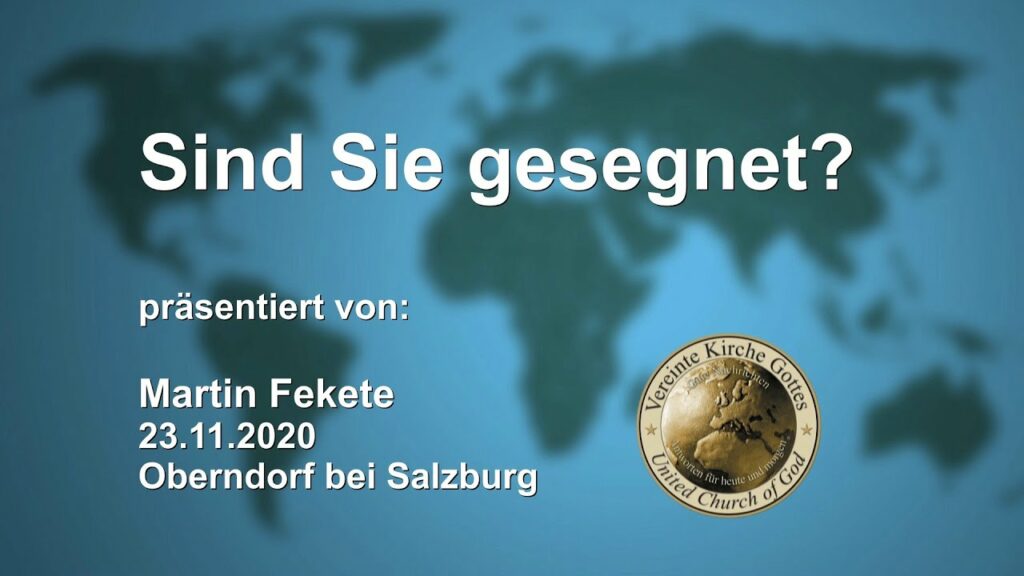 Sind Sie gesegnet?